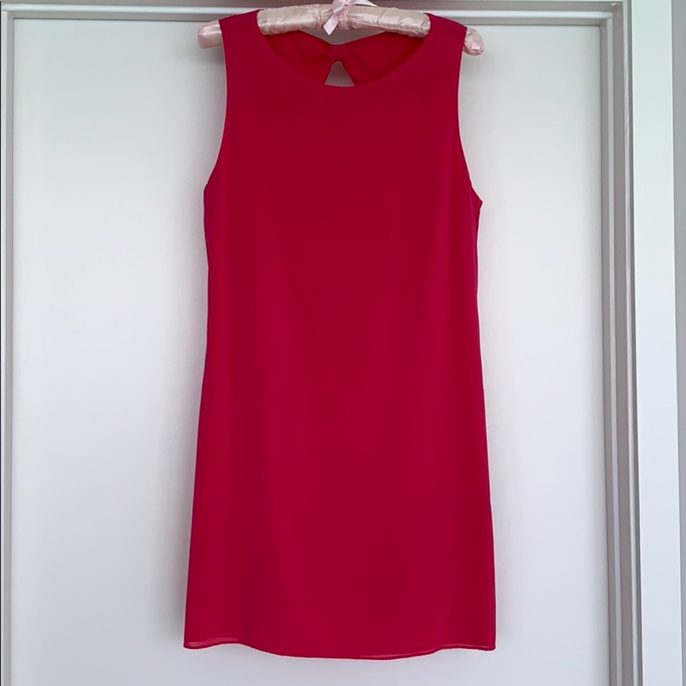 Alicia + Olivia open back Silk pink dress size M